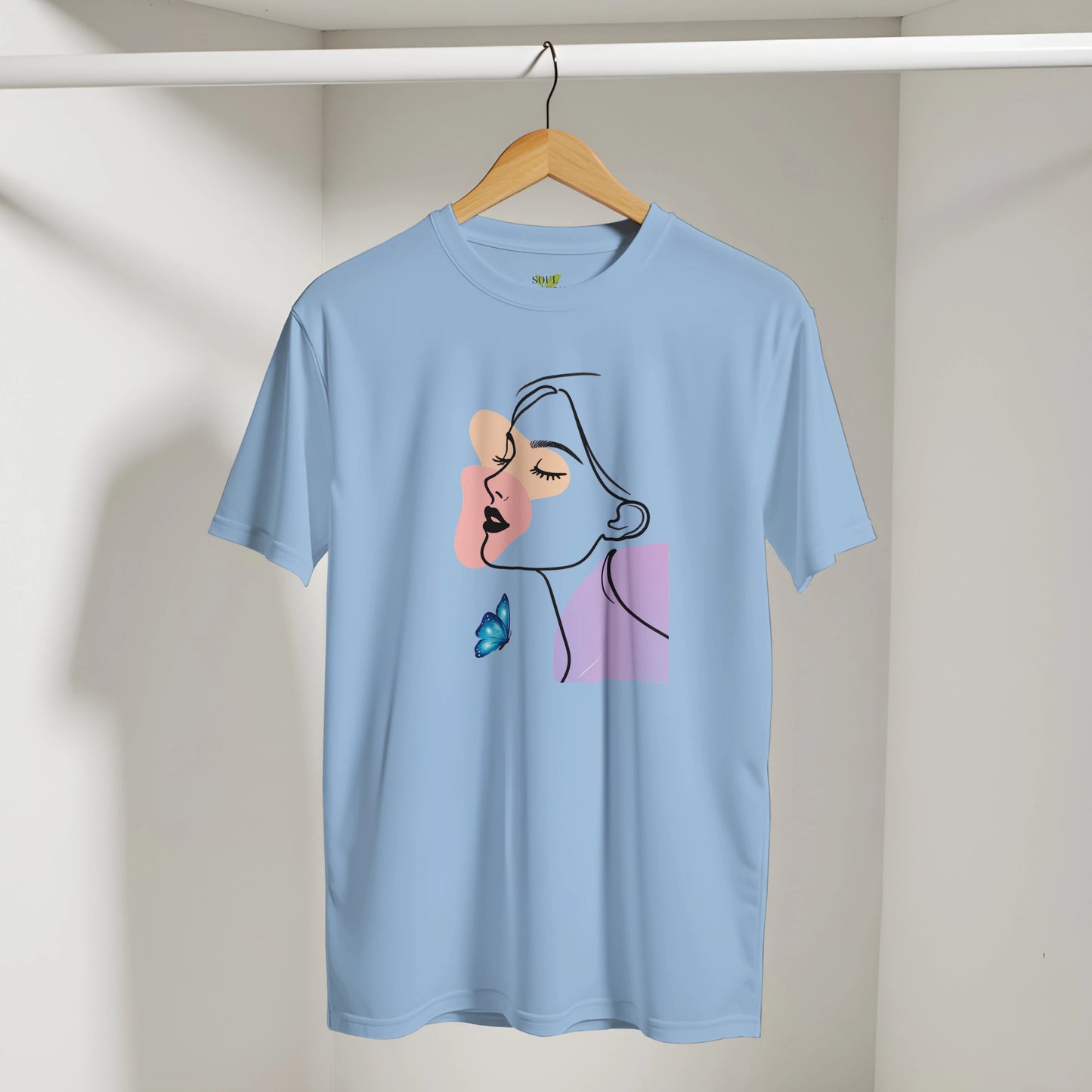 Abstract Lady Face Graphic - Women's  Tee