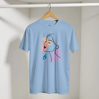 Abstract Lady Face Graphic - Women's  Tee