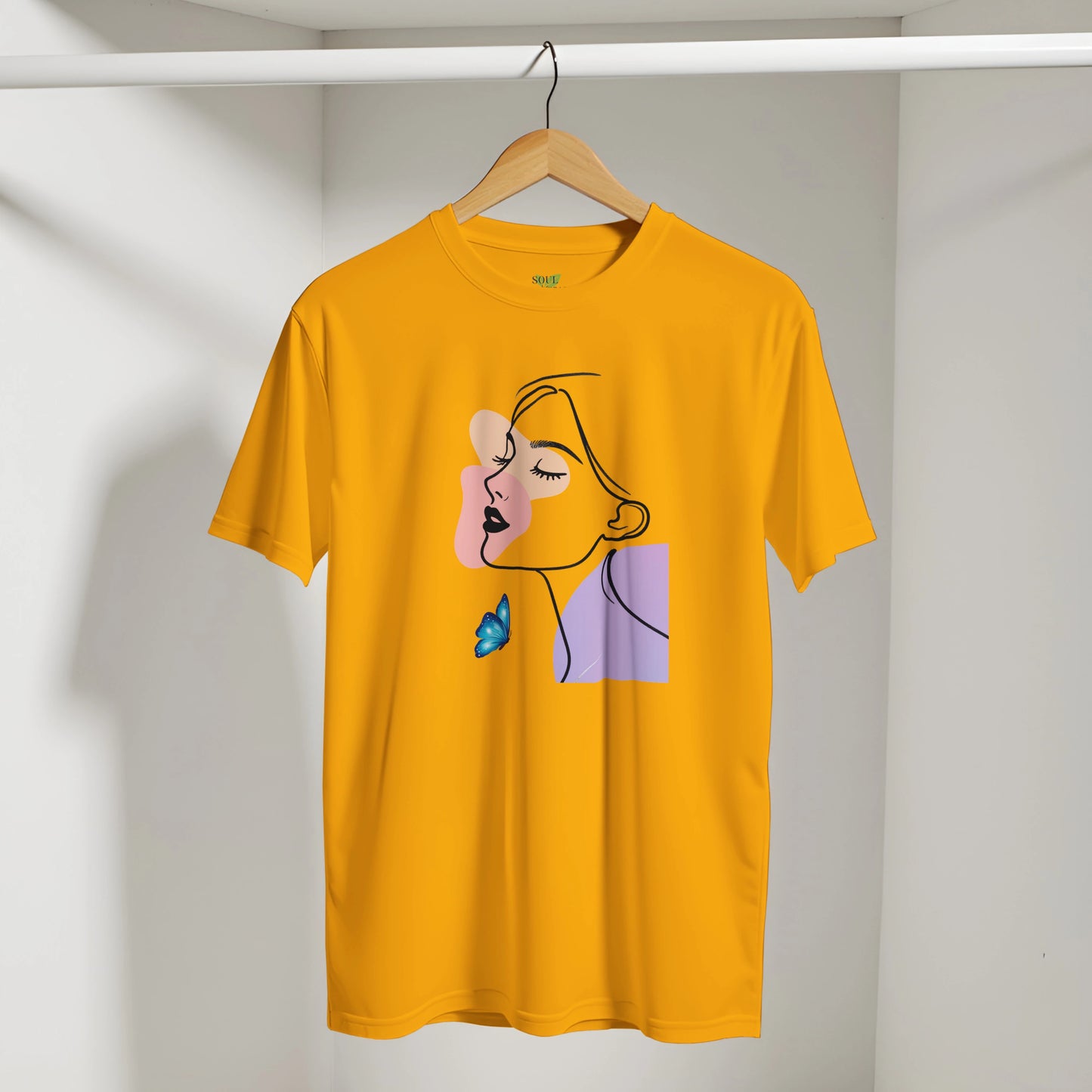 Abstract Lady Face Graphic - Women's  Tee