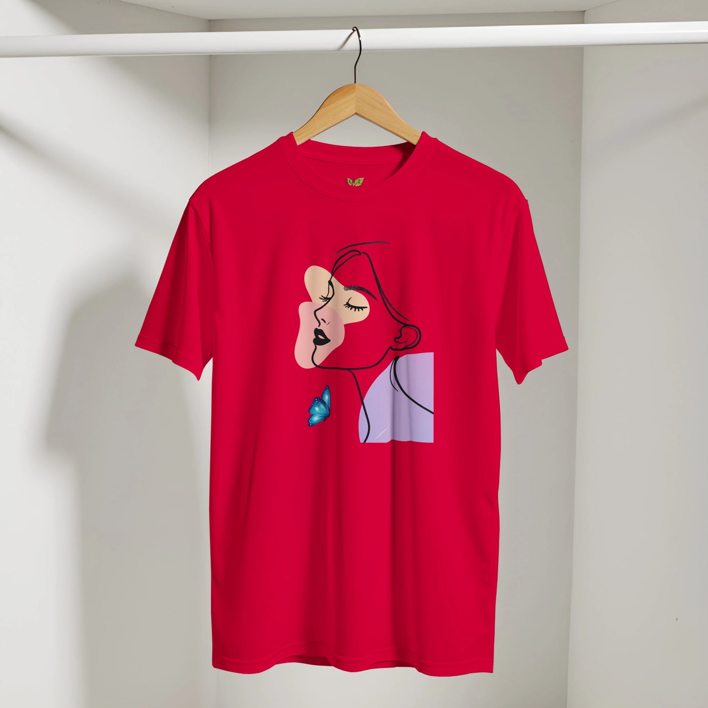 Abstract Lady Face Graphic - Women's  Tee