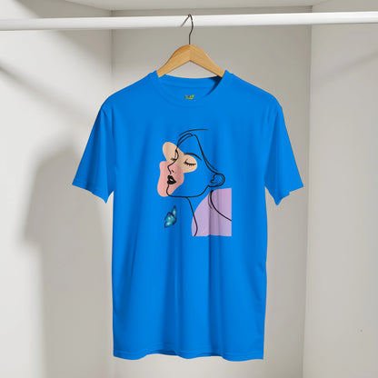 Abstract Lady Face Graphic - Women's  Tee