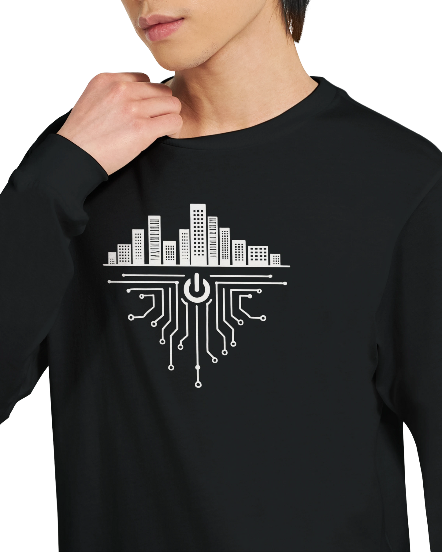 Spaghetti Code Metropolis – Men's Organic Long sleeve Tee