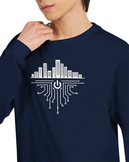 Spaghetti Code Metropolis – Men's Organic Long sleeve Tee