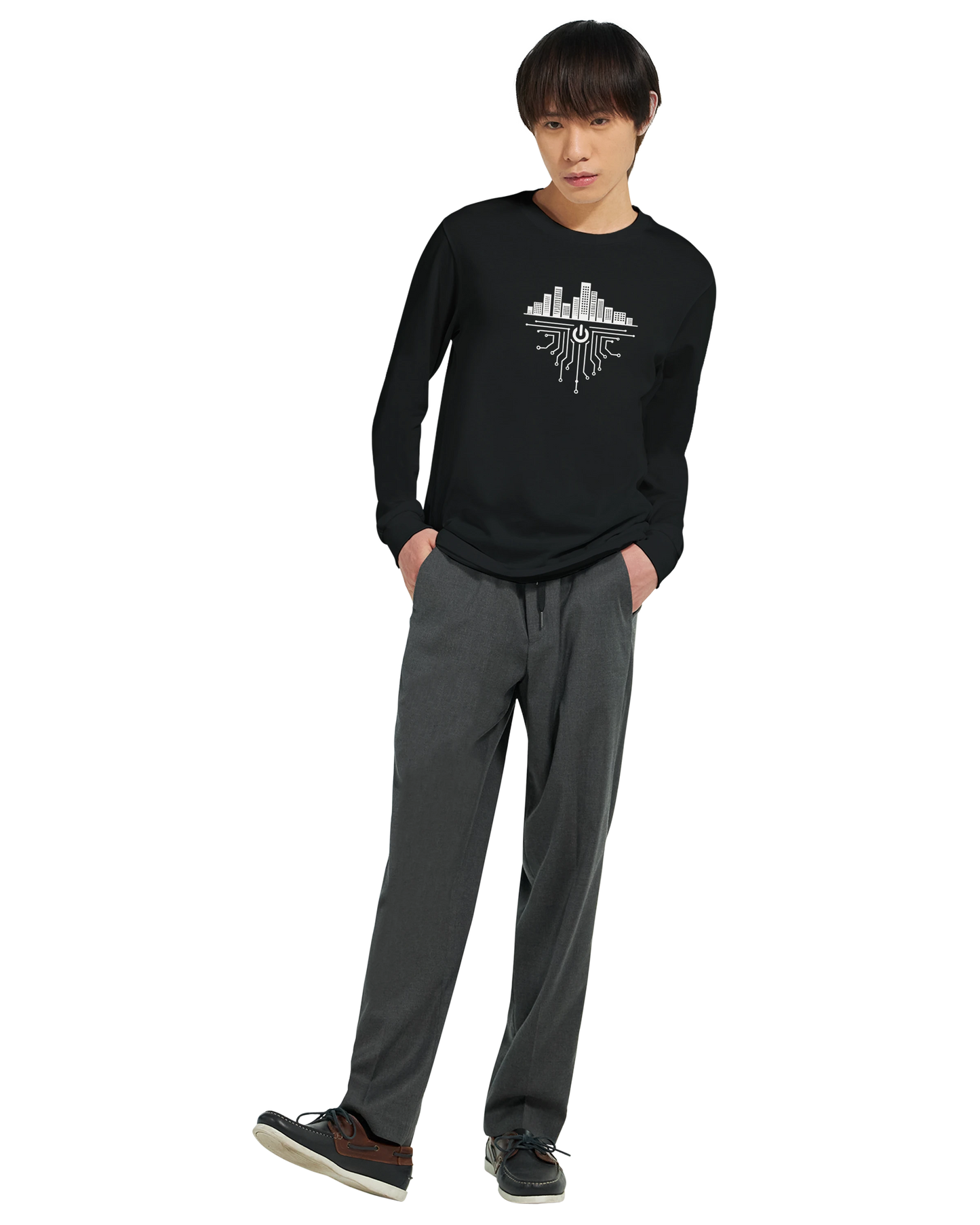 Spaghetti Code Metropolis – Men's Organic Long sleeve Tee