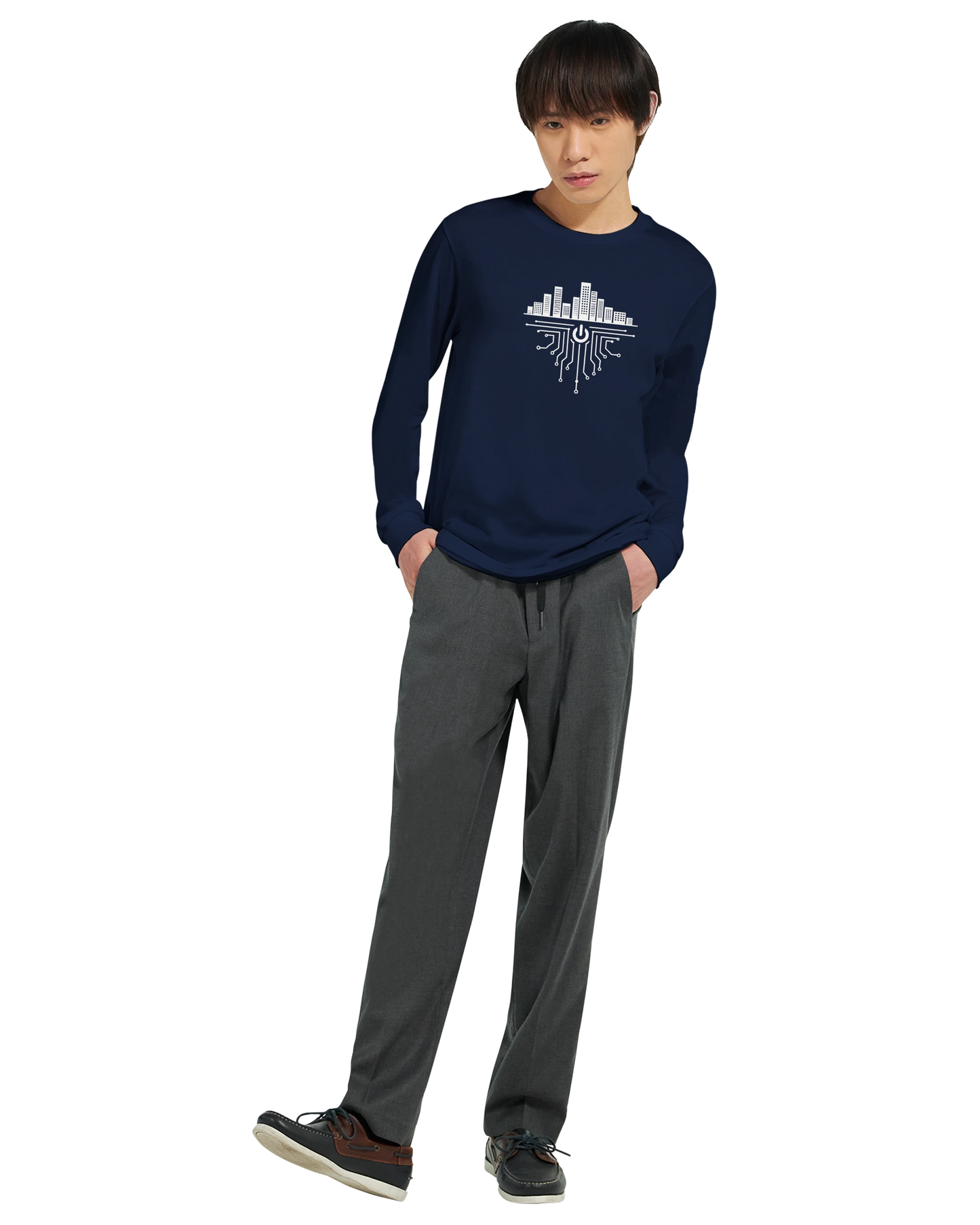 Spaghetti Code Metropolis – Men's Organic Long sleeve Tee