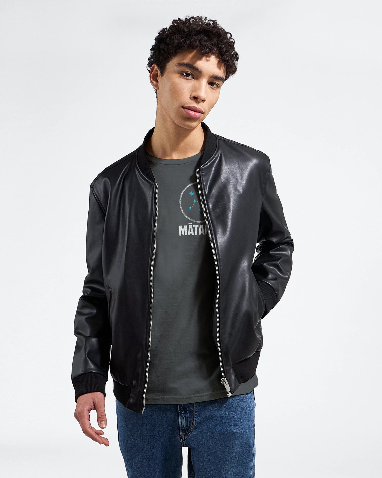MĀTARIKI BLUE SIGNATURE -  Men Premium Crewneck Tee