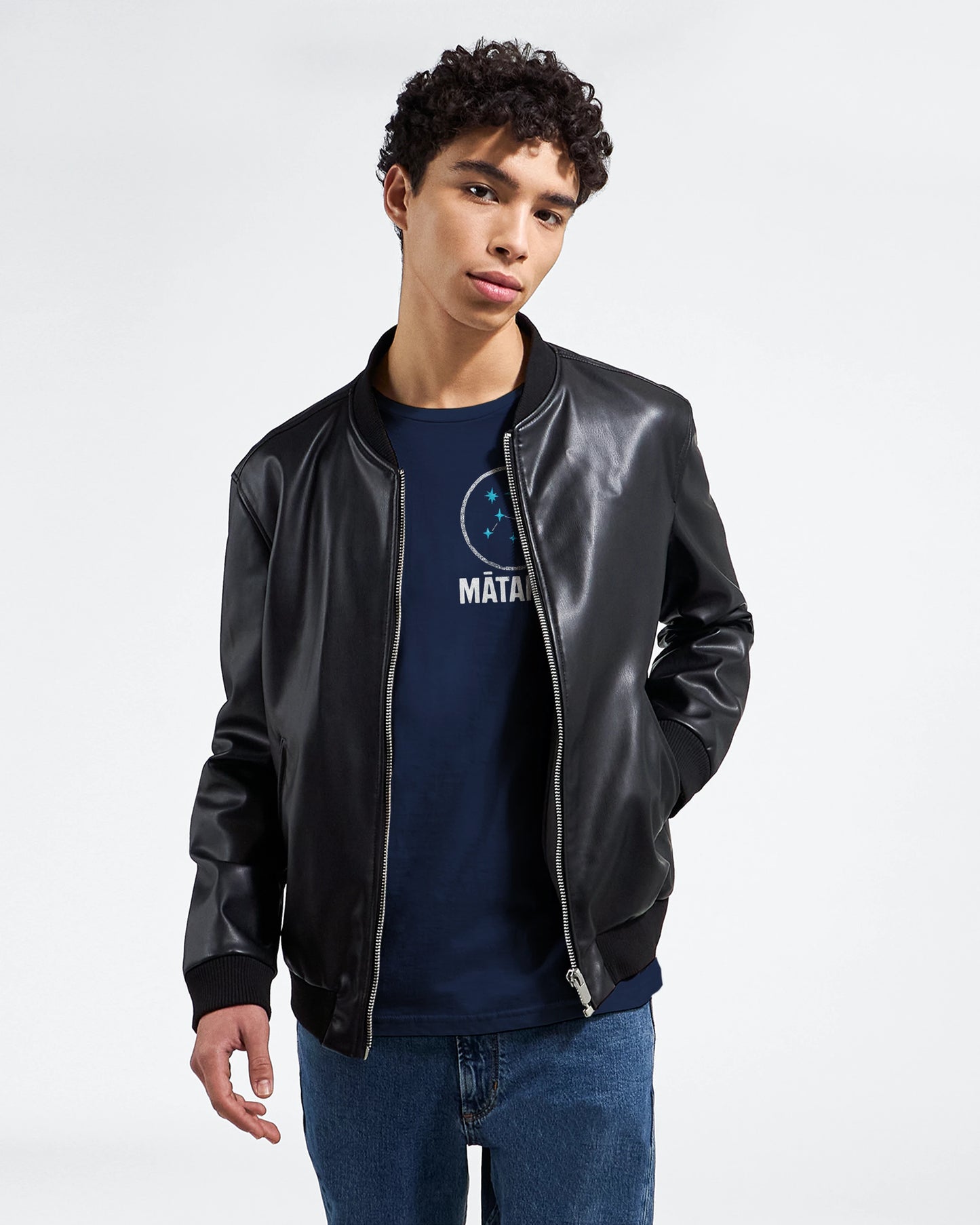 MĀTARIKI BLUE SIGNATURE -  Men Premium Crewneck Tee