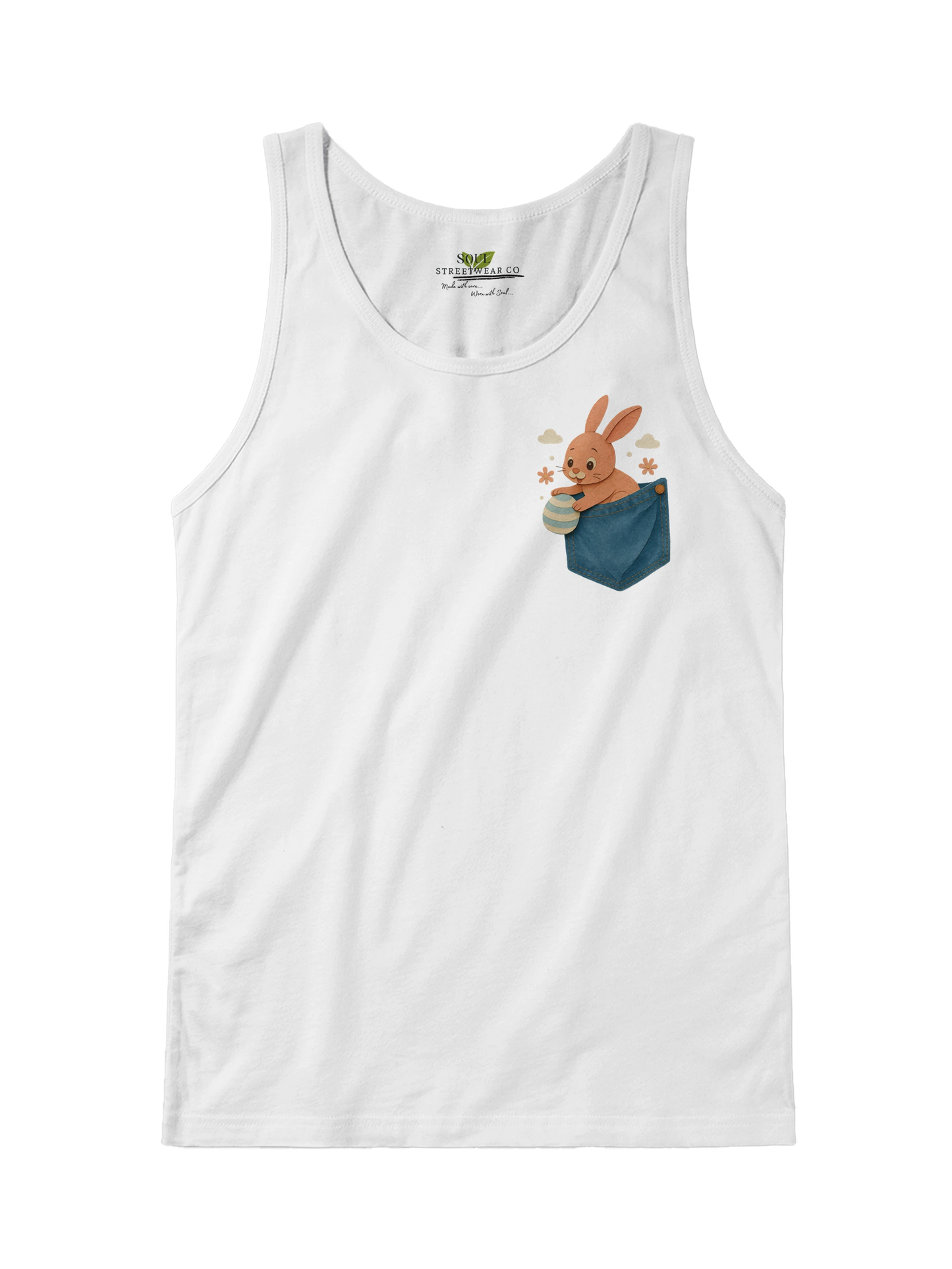 Easter Bunny Pocket - Premium Men Tank Top